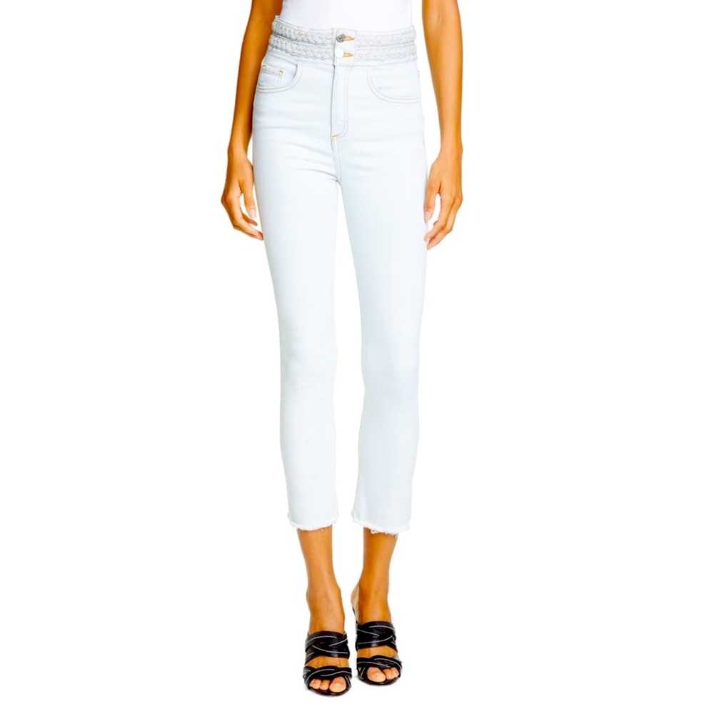 VERONICA BEARD CARLY BRAID WAIST JEANS SZ. 24 NWT